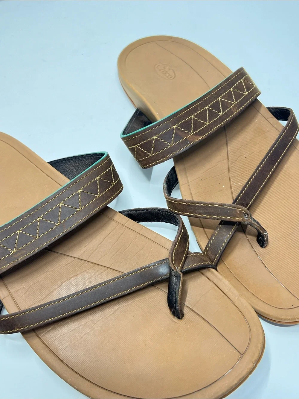 CHACO Women’s Size 8 Slip On Flat Brown Sandal - Picture 4 of 9
